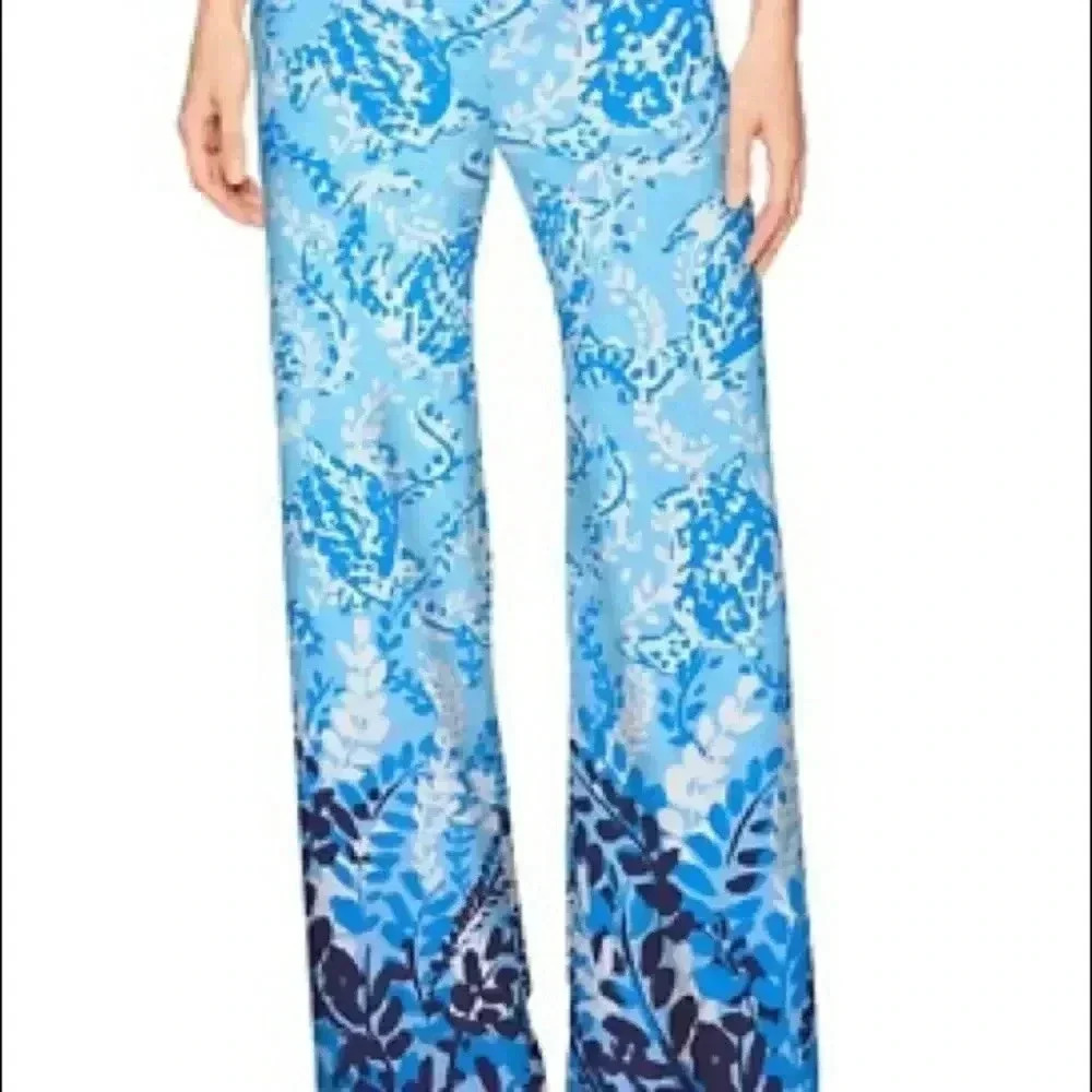 Lilly Pulitzer Bal Harbour Palazzo Turtley Awesome Engineered pants NWT